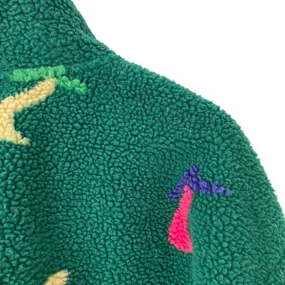 Parks Project UO Exclusive Dancing Shrooms Mushroom Green Fleece Sweatshirt Med - Picture 8 of 11